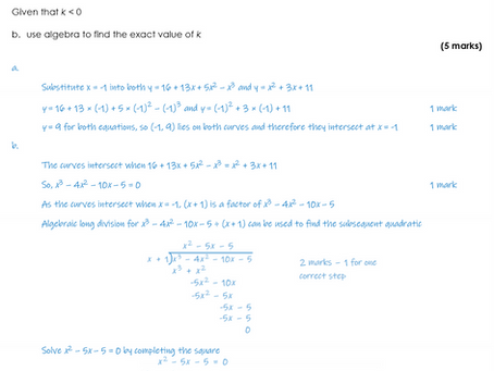 Curves 1 - Worked Solution