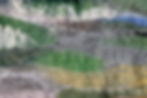 Detail of felt painting by Kiki Peruzzi