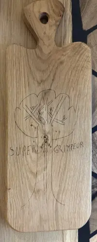 planche apéro chene Personalisé laser