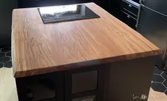 Plan de travail cuisine chêne huilé