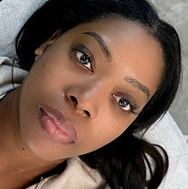 beautiful nano hairstrokes and ombre brows on a dark skin client