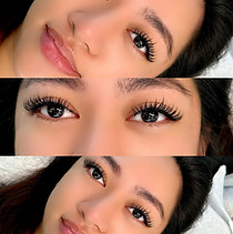super wispy eyelash extensions on beautiful big eyes
