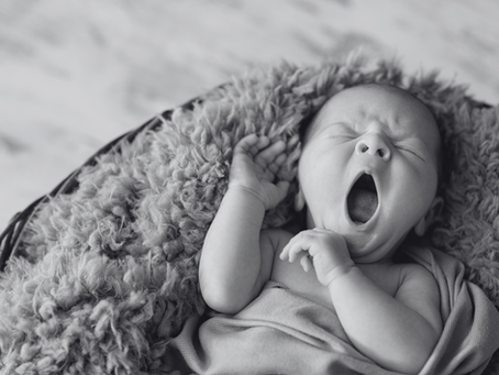 Yawning infant