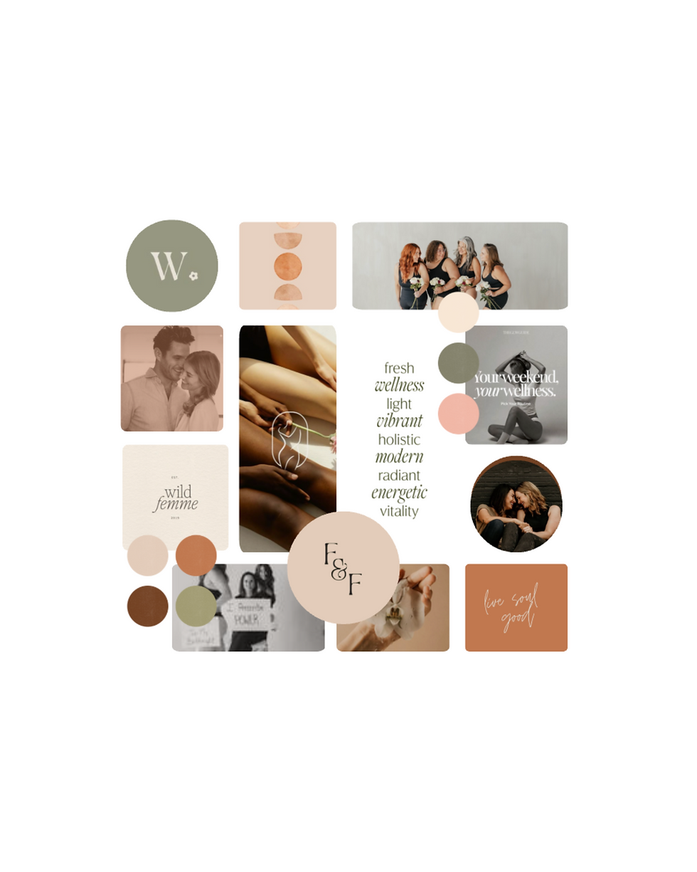 Modern logo and website design for women-focused corporate wellness brand