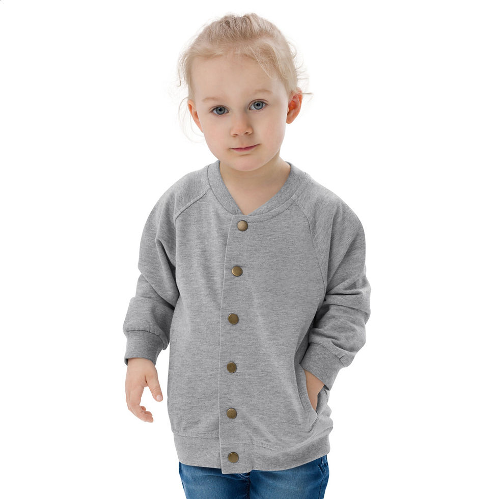 Thumbnail: Baby Organic Embroidered Shib Pup Bomber Jacket