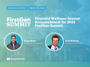 Financial Wellness Session Announcement for 2023 FirstGen Summit