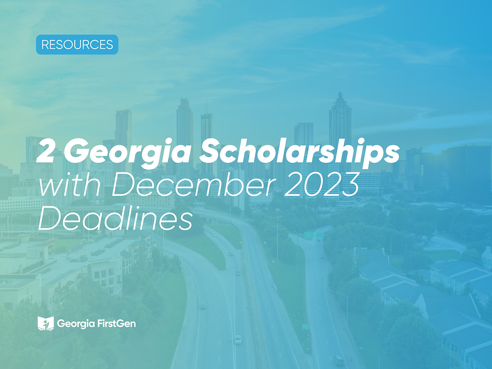Two Scholarships with December 2023 Deadlines