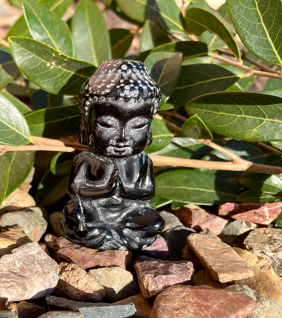 Obsidian buddah