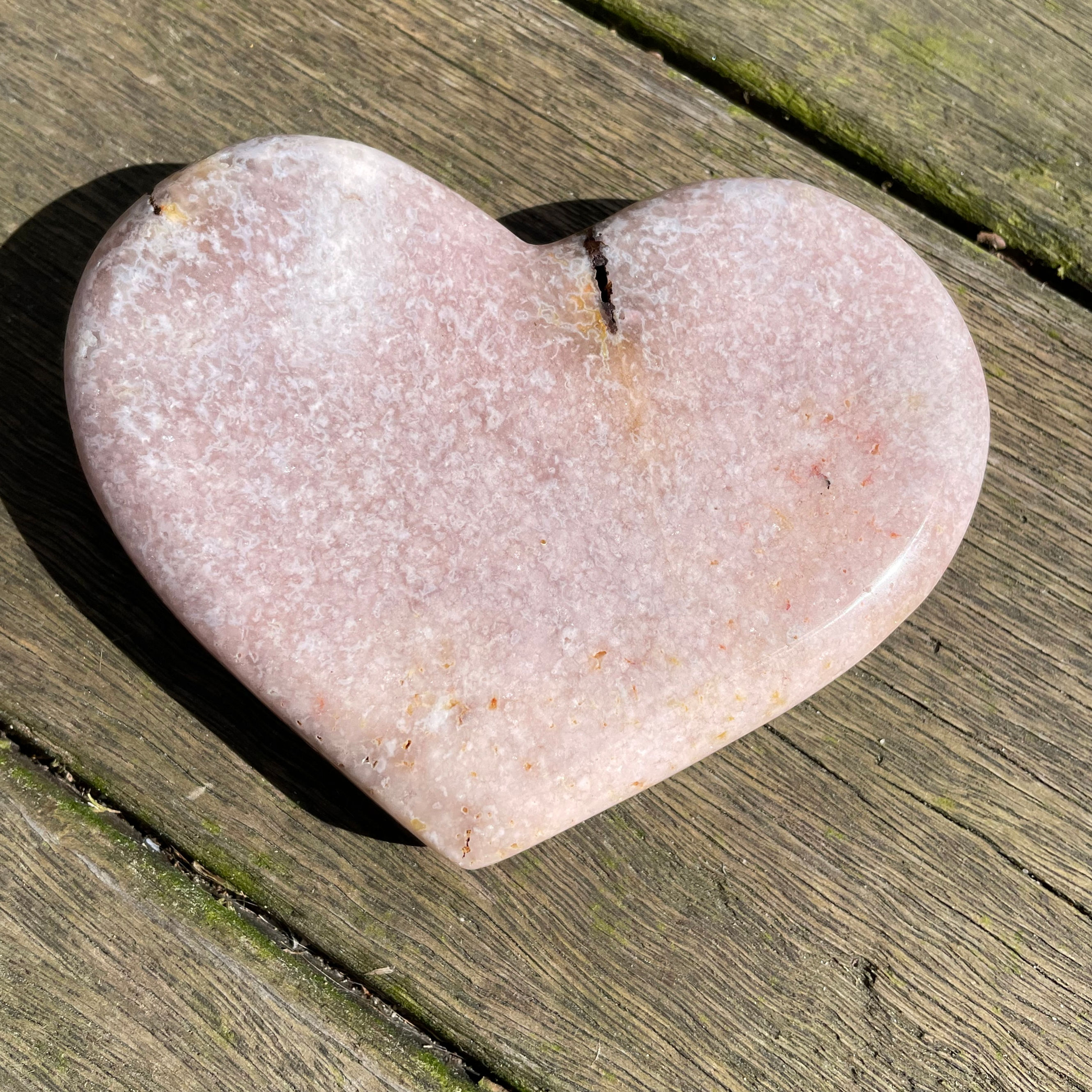 Pink Amethyst Heart 