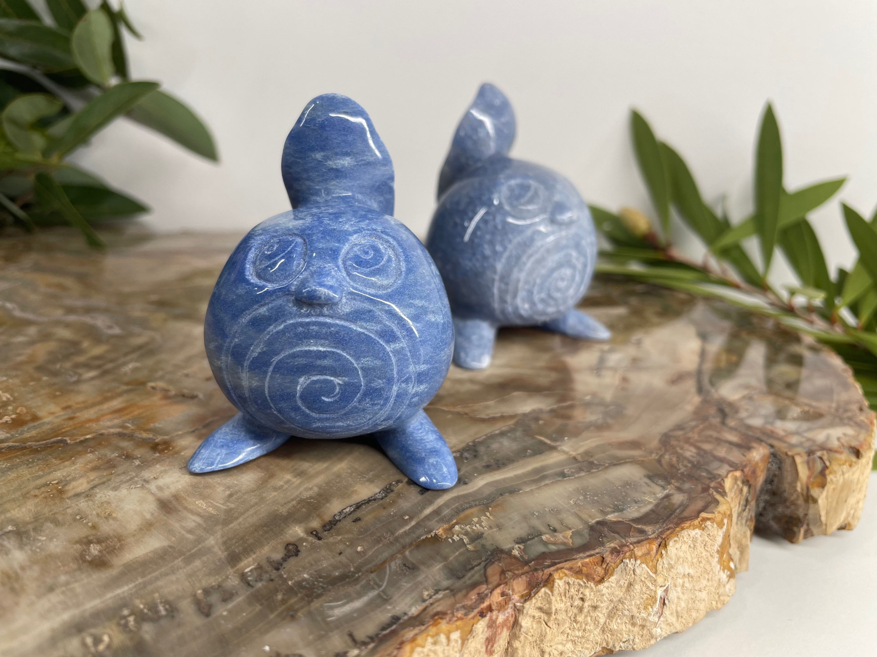 Poliwhirl Pokémon - Blue Aventurine