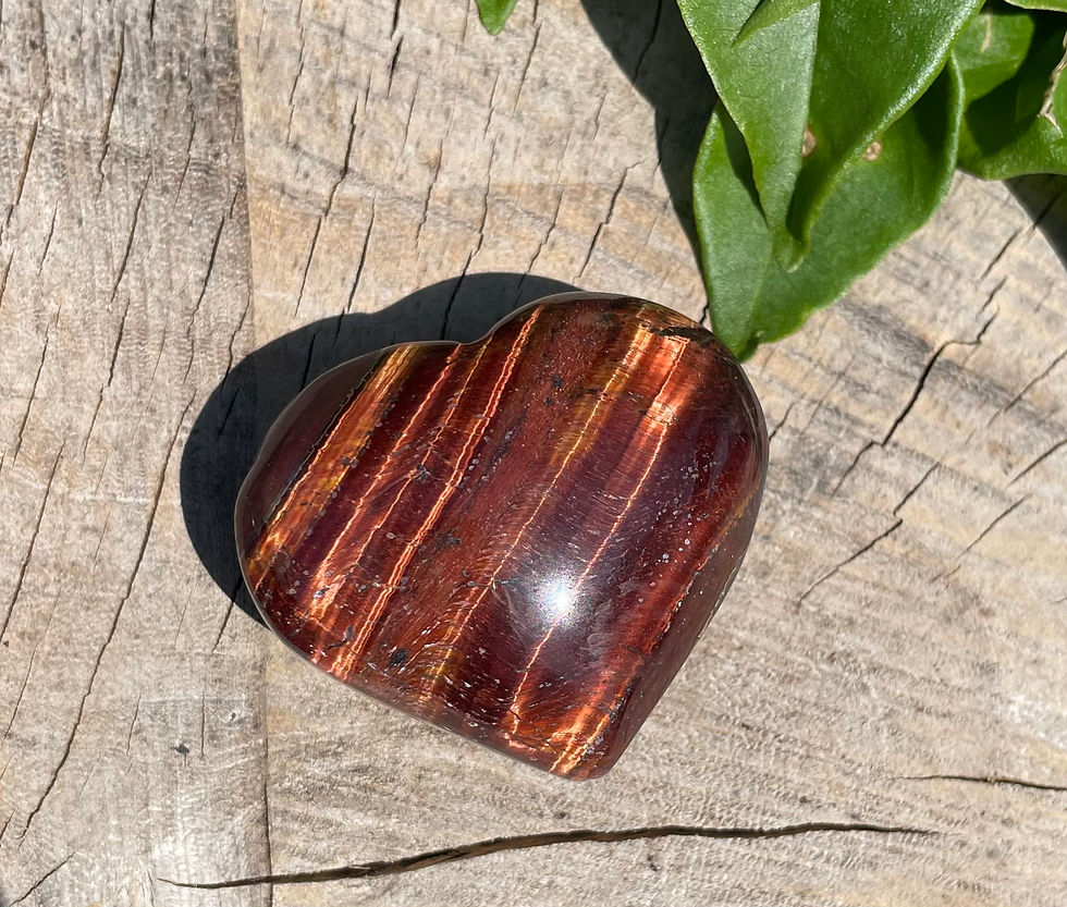 Thumbnail: Red Tiger Eye Hearts 