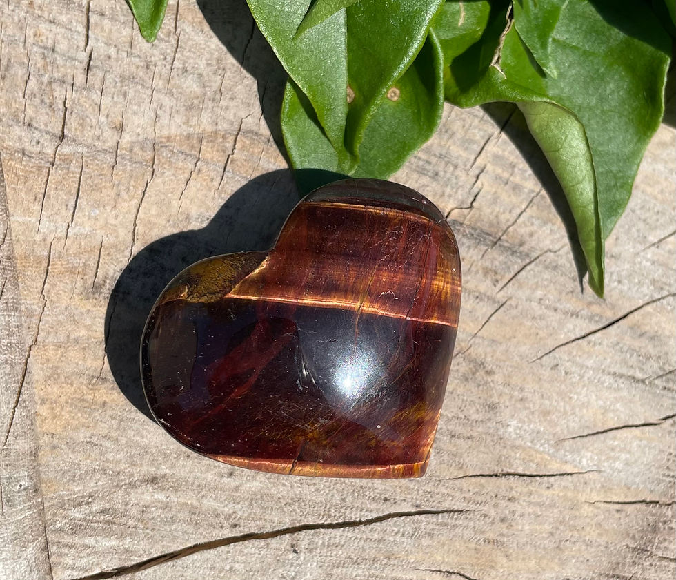 Thumbnail: Red Tiger Eye Hearts 