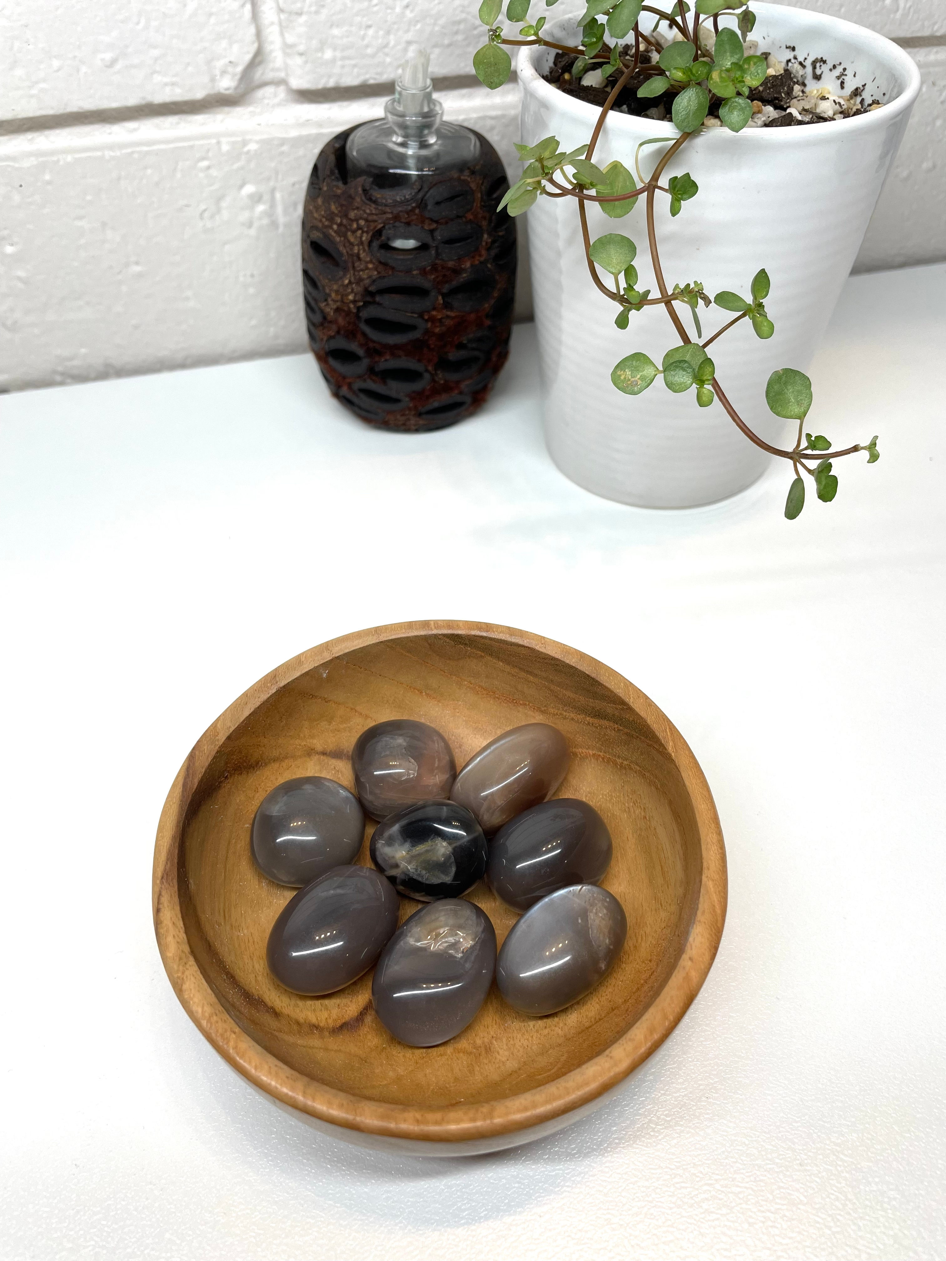 Black Moonstone Tumbles