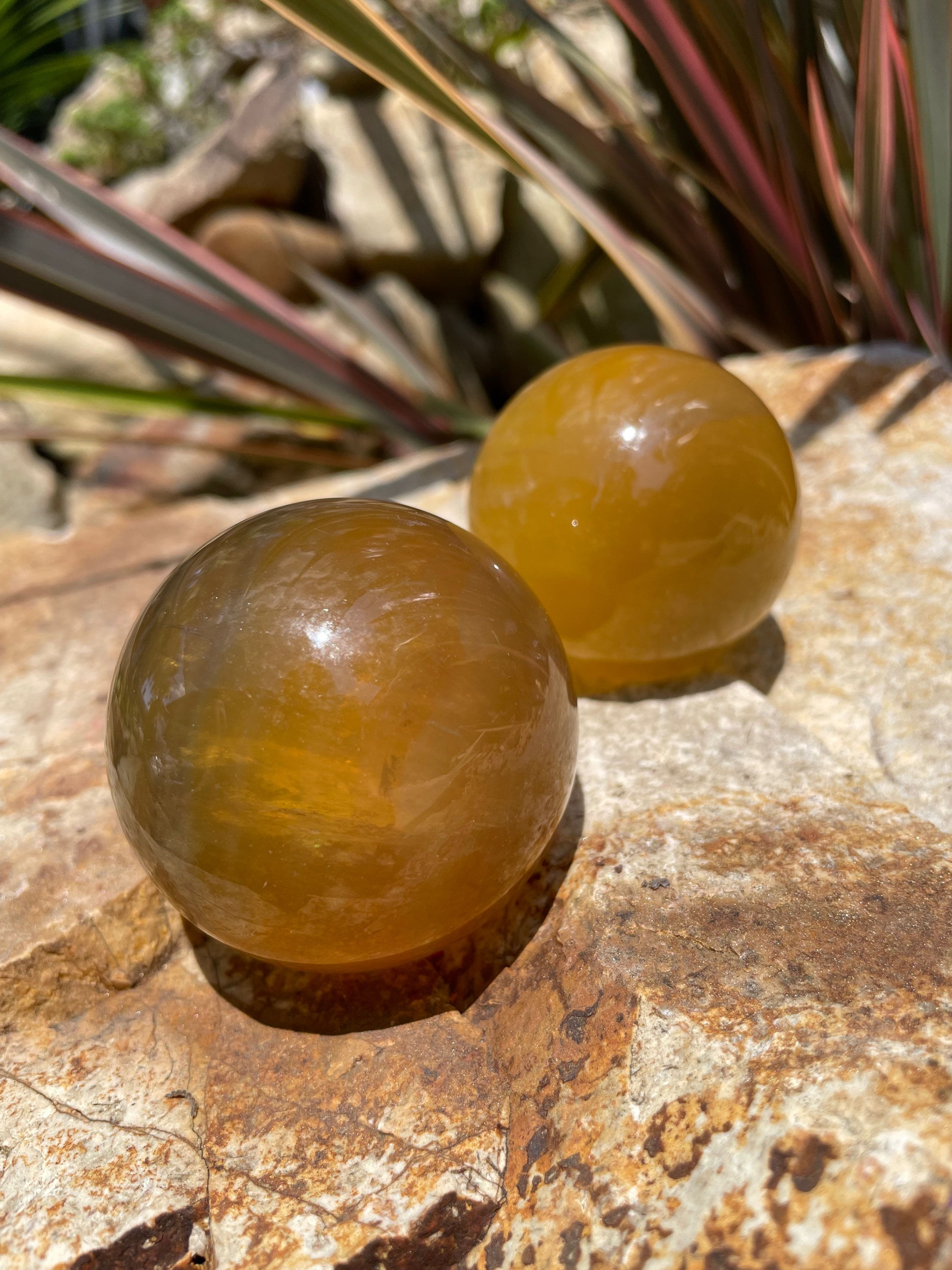 Yellow Fluorite Sphere