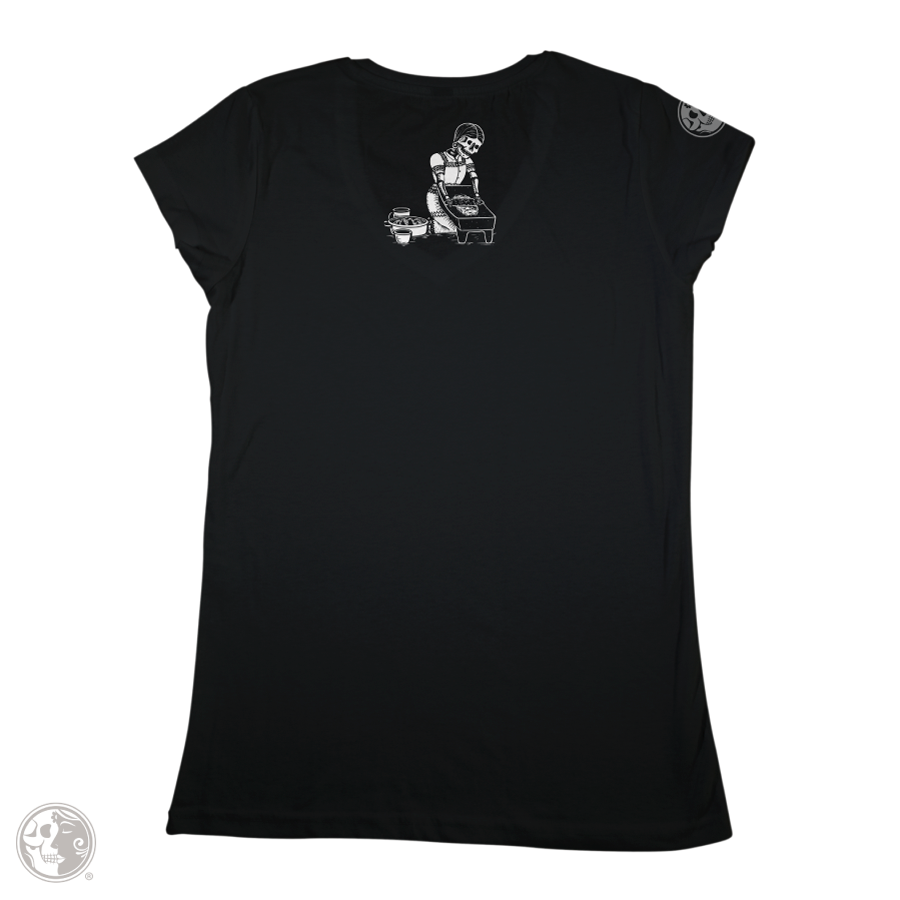 Miniatura: Playera dama "Craneo Alimentos"