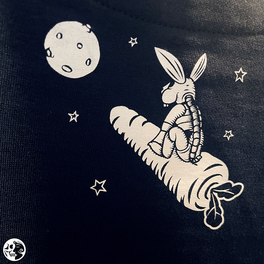 Miniatura: Sudadera básica Conejo en la Luna