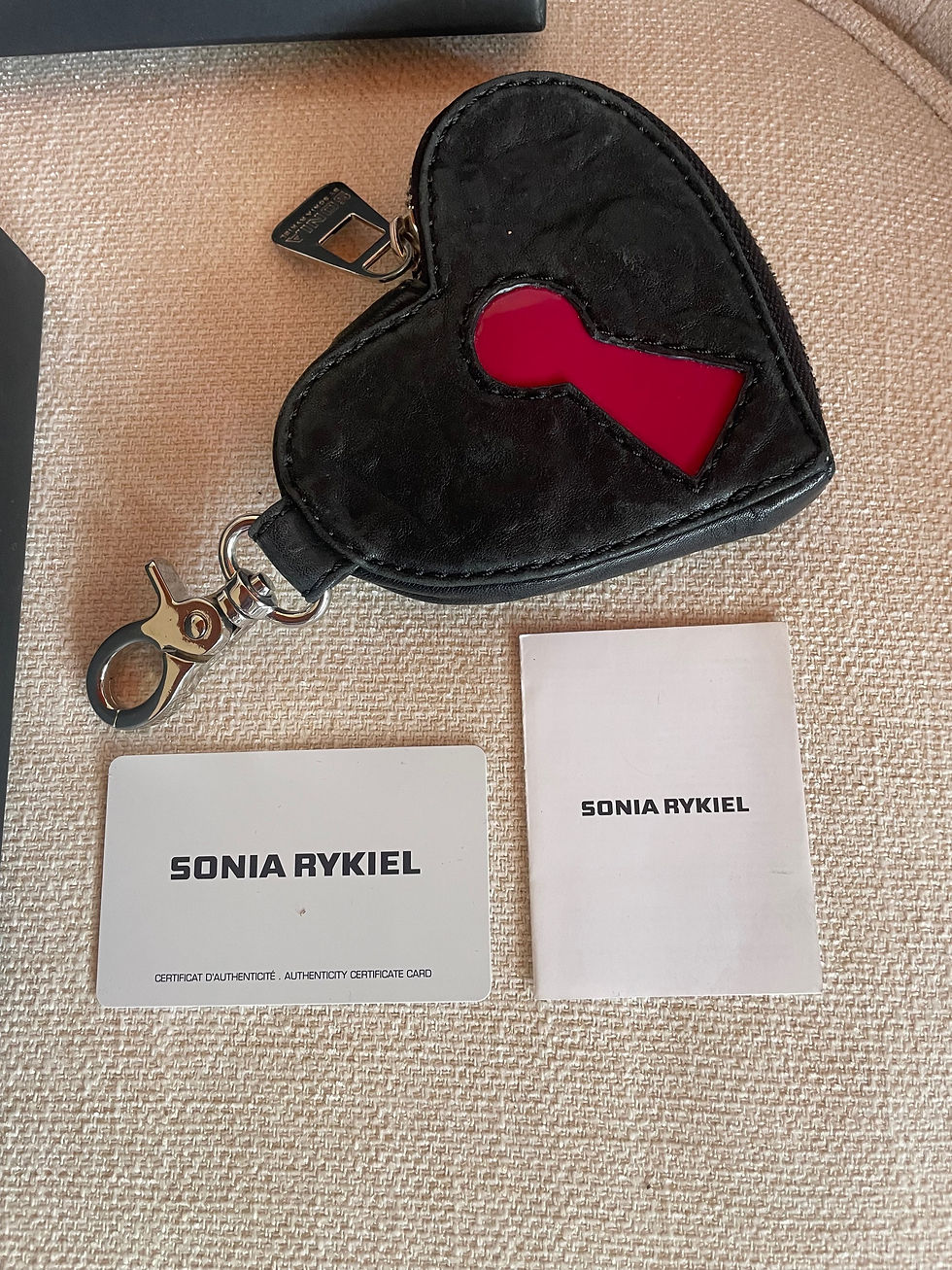 Miniature : Porte-monnaie cuir Sonia Rykiel noir - neuf 