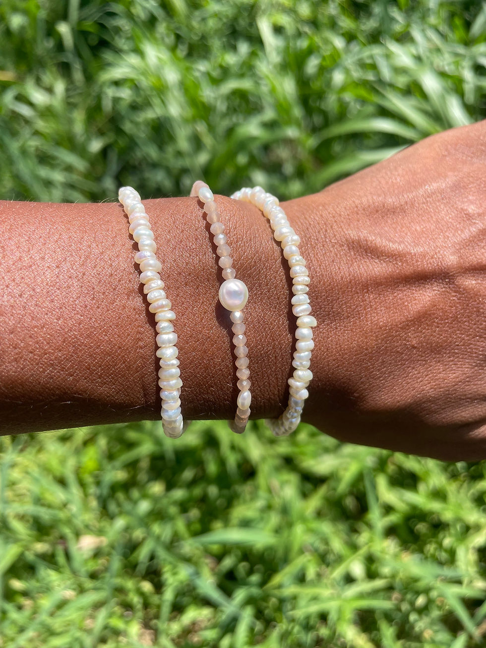 Miniature : Bracelets perles de rivière - GF 14 cts or ou or rose 