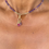 Miniature : Collier Saphirs Roses  & Améthystes