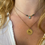 Miniature : Mini-Chokers en soie et pierres fines 