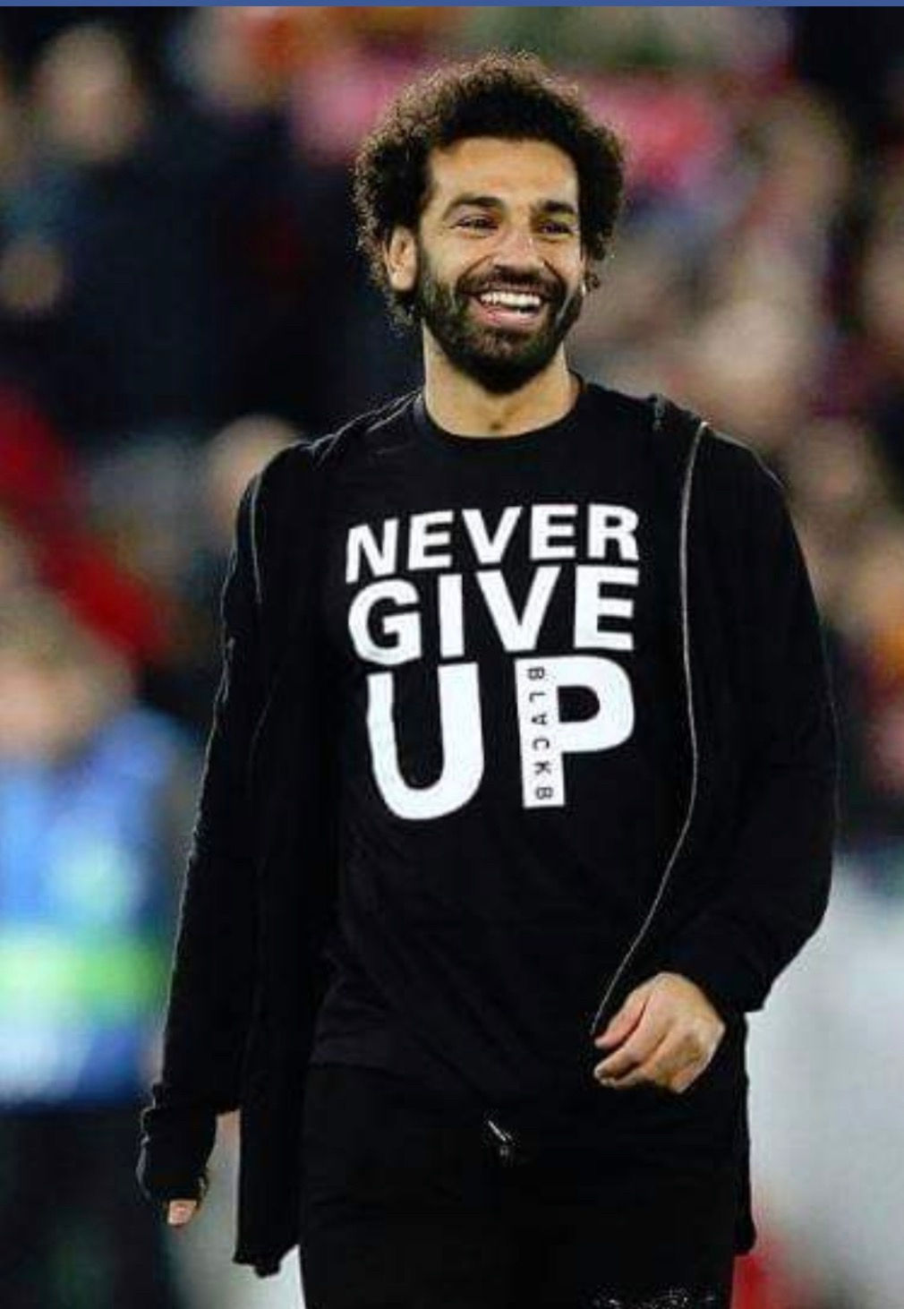 Never give up iconic  T