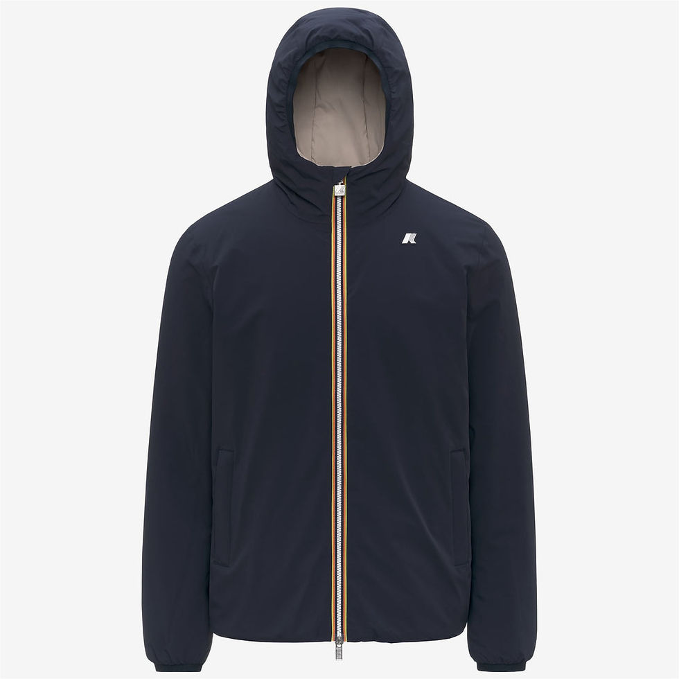 K-WAY | JACK ST WARM REVERSIBLE | BLUE DEPTH-BEIGE