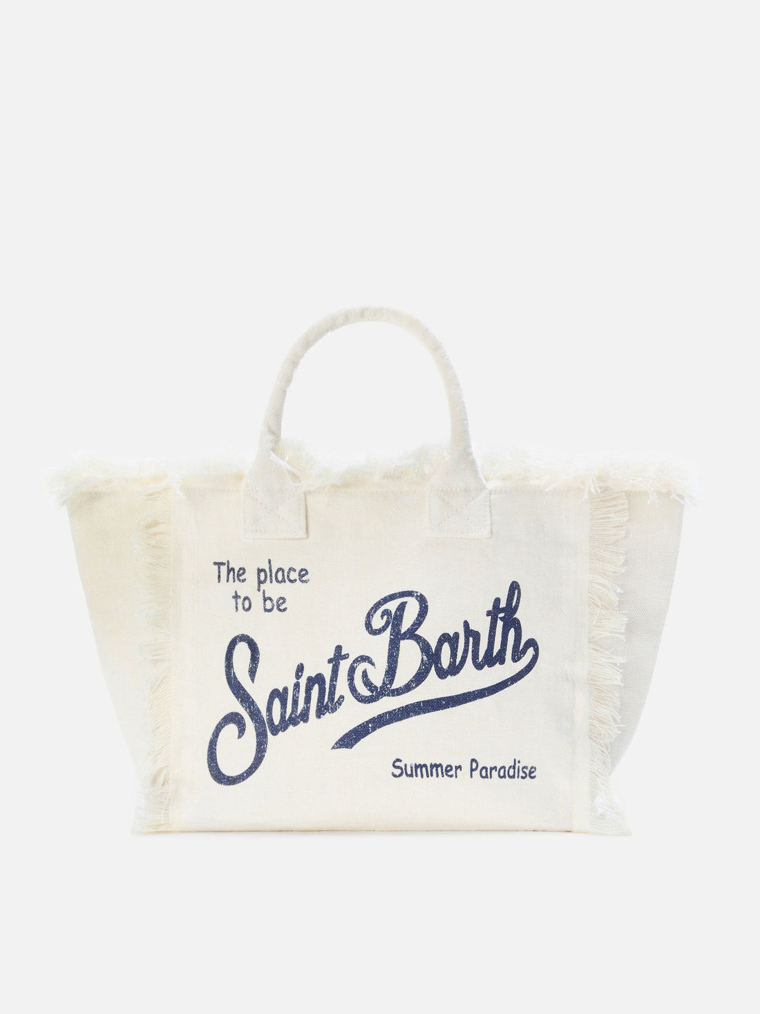 MC2 SAINT BARTH | White LINEN COLETTE BAG