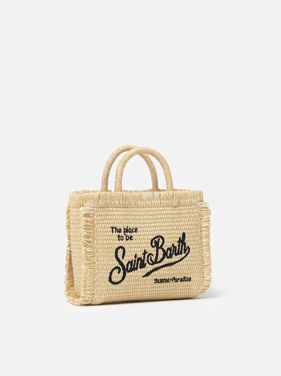 תמונה ממוזערת: MC2 SAINT BARTH | Beige Mini Vanity Straw bag 