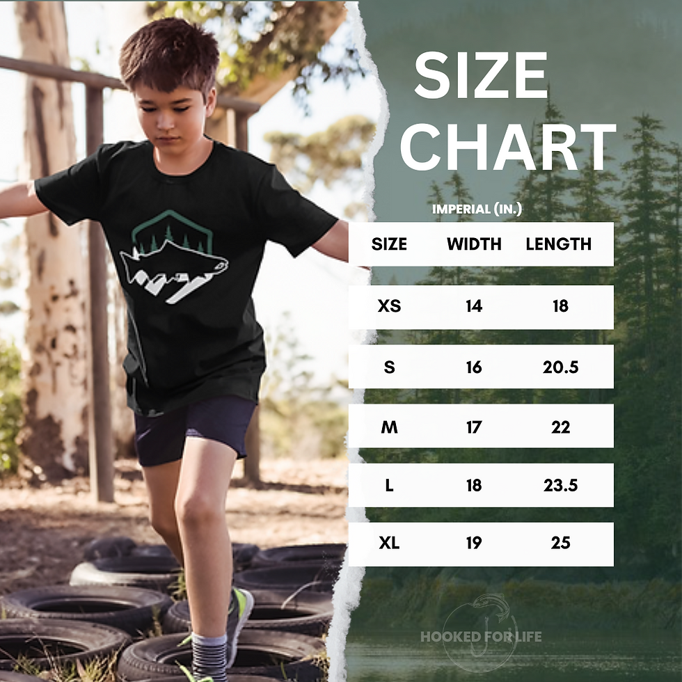 Thumbnail: Kids - Salmon Forest Shield Tee