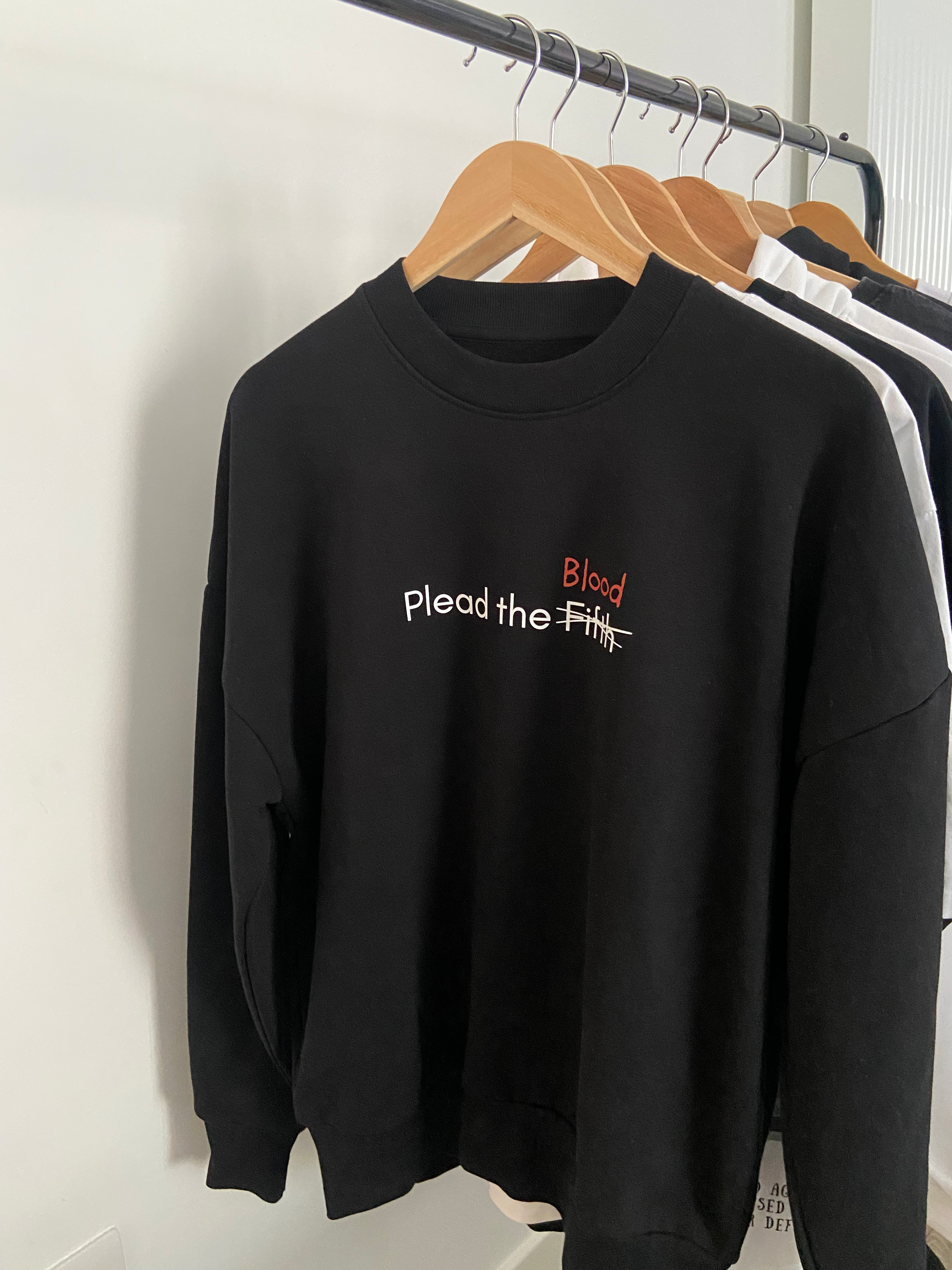 Plead the Blood - Black Sweatshirt