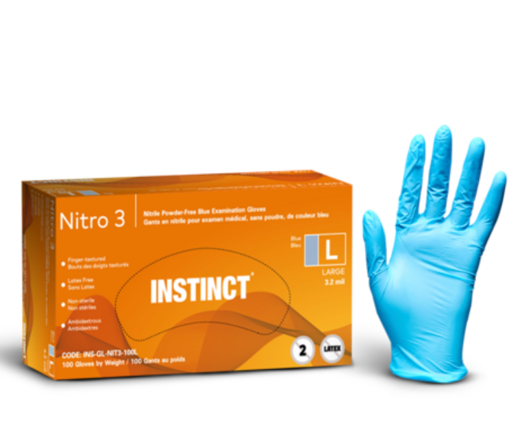 Gants Nitrile - Large 100/boite