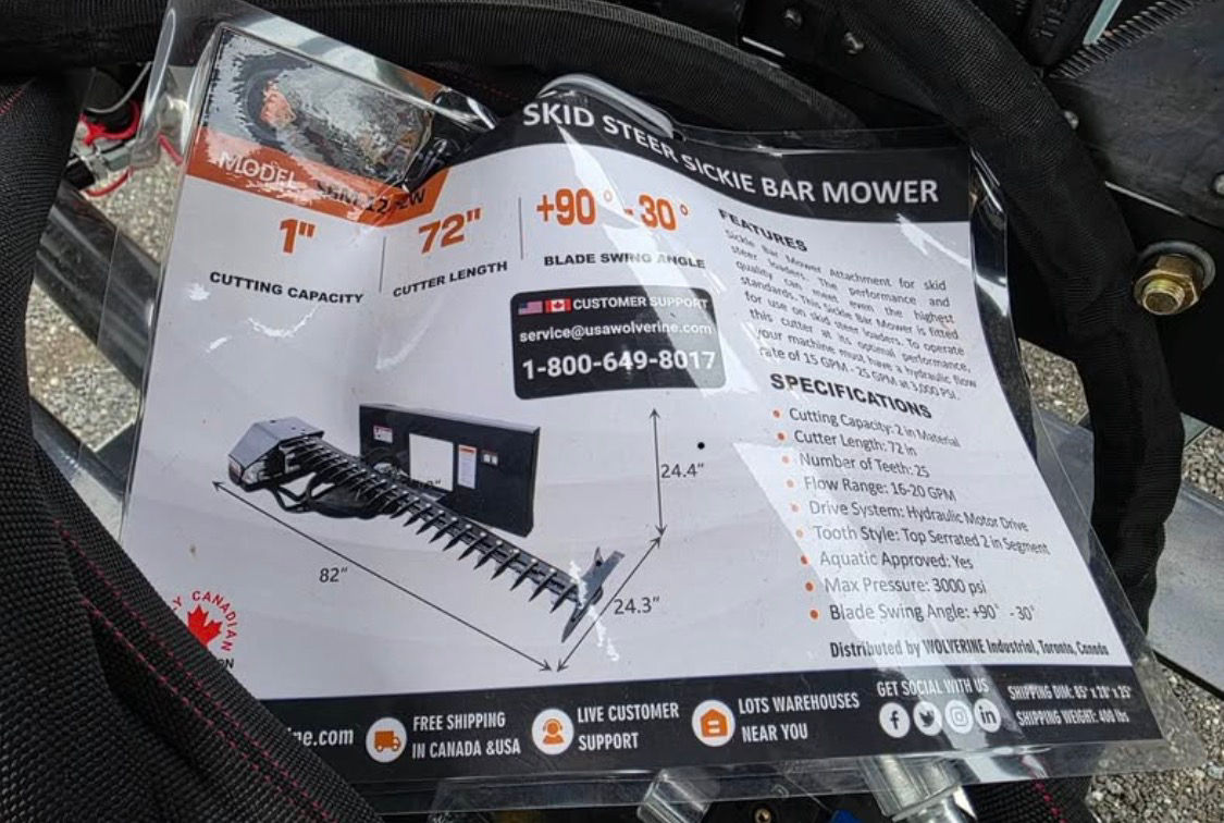 Sickle Bar Mower Attachment 