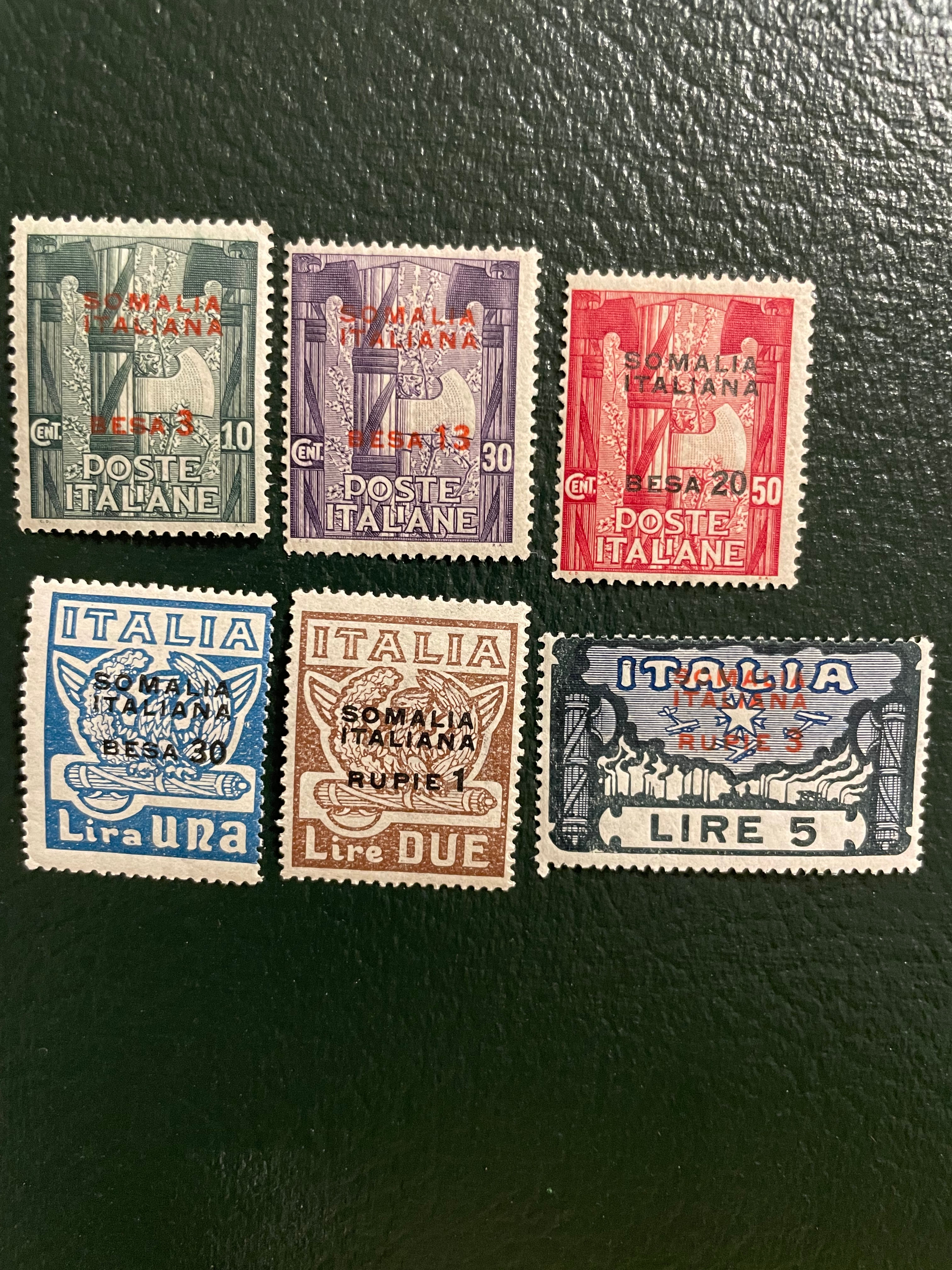 1923 Italian Somaliland (Complete set of 6 stamps)