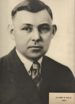 1927 Oliver D. Hole