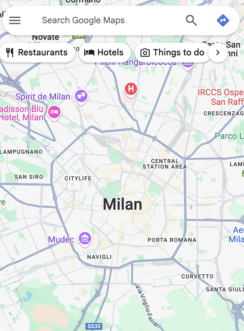 Milano Map