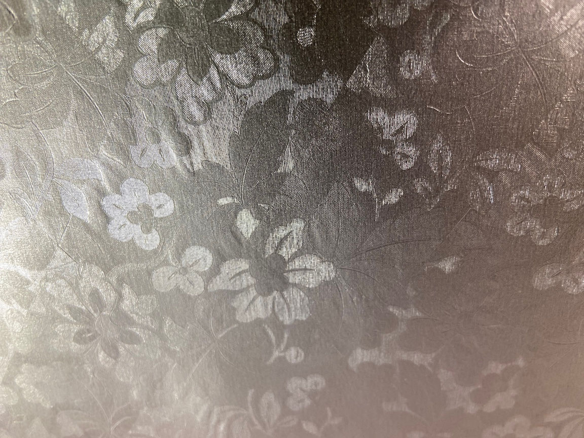 G-017 Full Sheet - gold floral pattern, lightly embossed