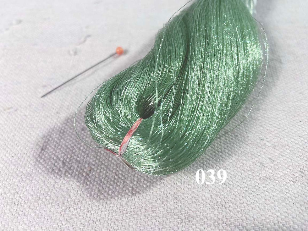 Thumbnail: Y-038, Y-039, Y-040 - Metallic Yarn, acid green