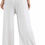 Thumbnail: Ethnic Girls White Rayon Designer Palazzo Pants