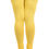 Thumbnail: Ethnic Girls Free Size Lemon Yellow Churidaar Legging