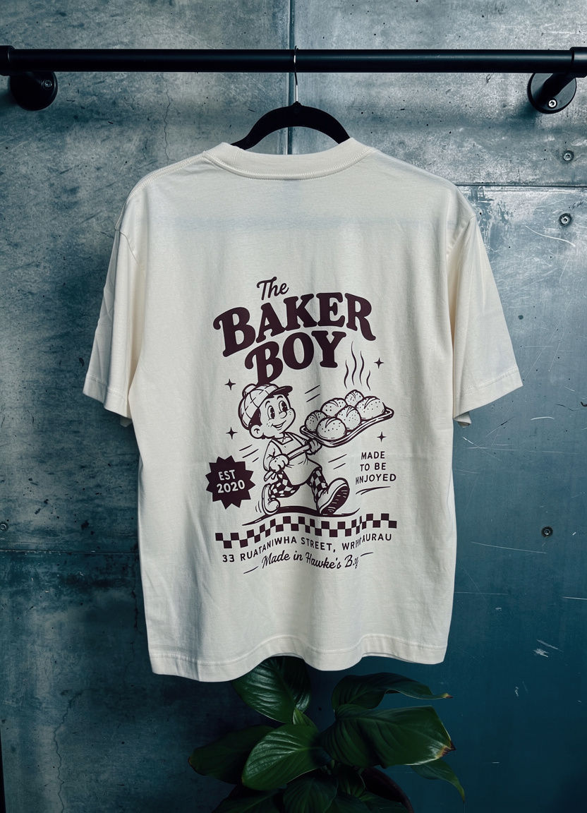 Baker Boy Mascot Tee - Cream
