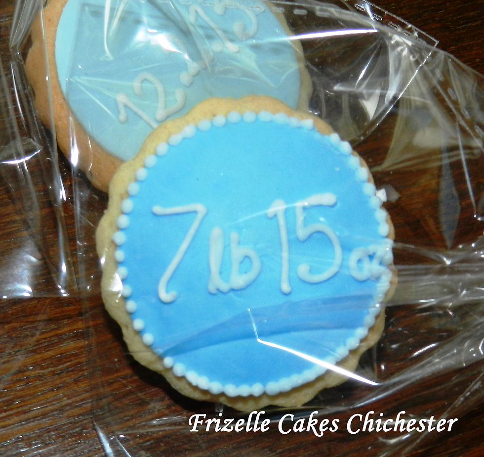baby weight cookie personalised gift