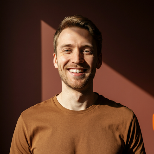 Warm Portrait of a Smiling Man.png