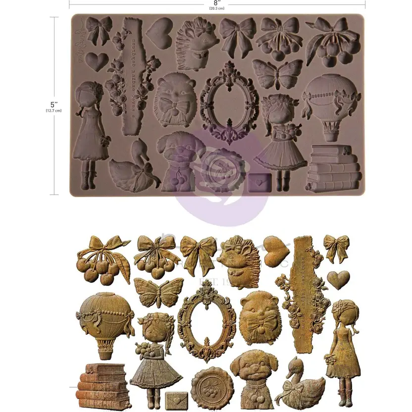 Cherry Sweet Mould with vintage-style silicone craft shapes