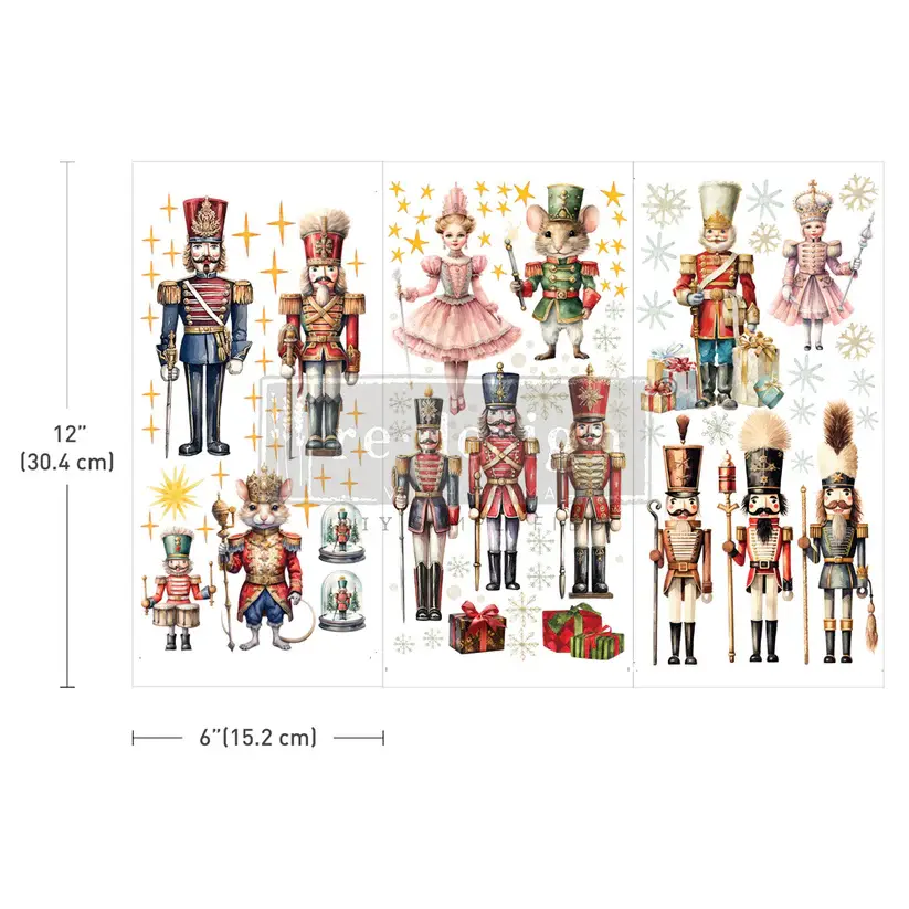 Nutcracker Christmas Small Transfer sheet with characters