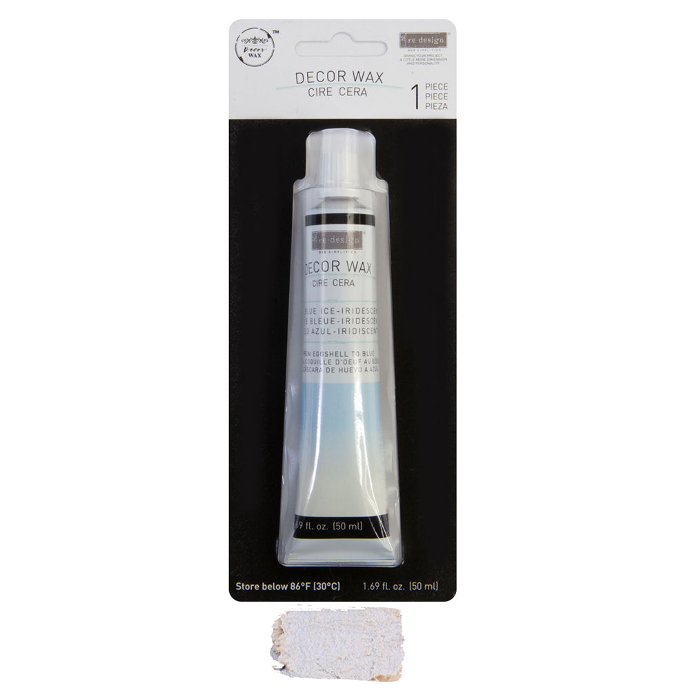 Decor Wax Blue Ice in a 20ml tube packaging.