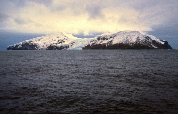 An abandoned lifeboat at world's end