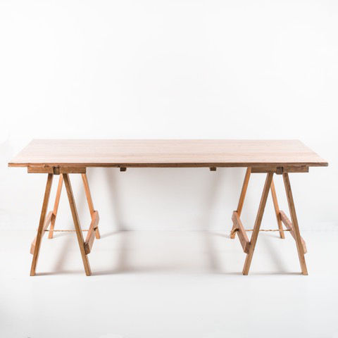 Elm Wood Trestle Table | 2.1m X 1.1m | R450 ea.