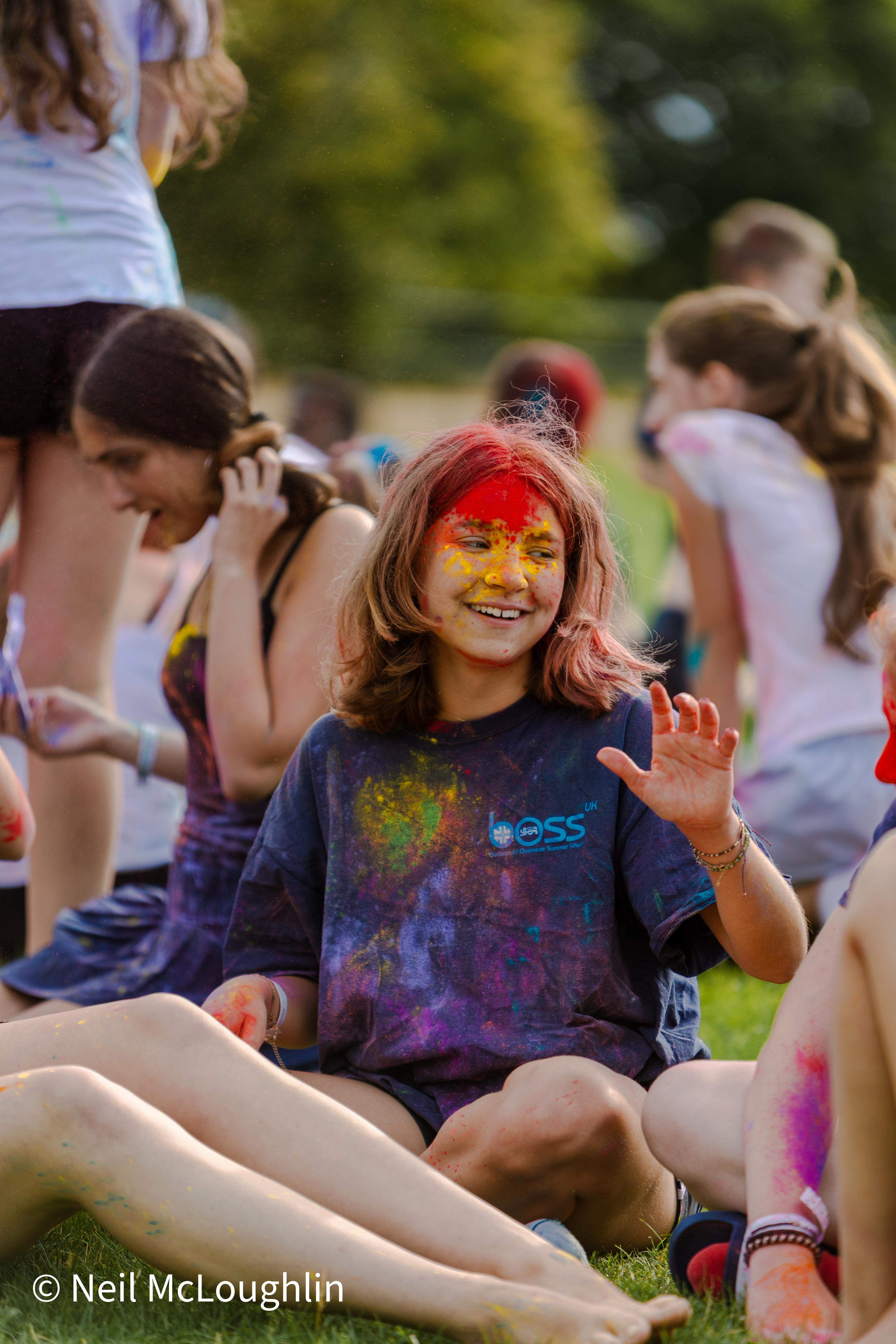 Holi festival colour war at BOSS