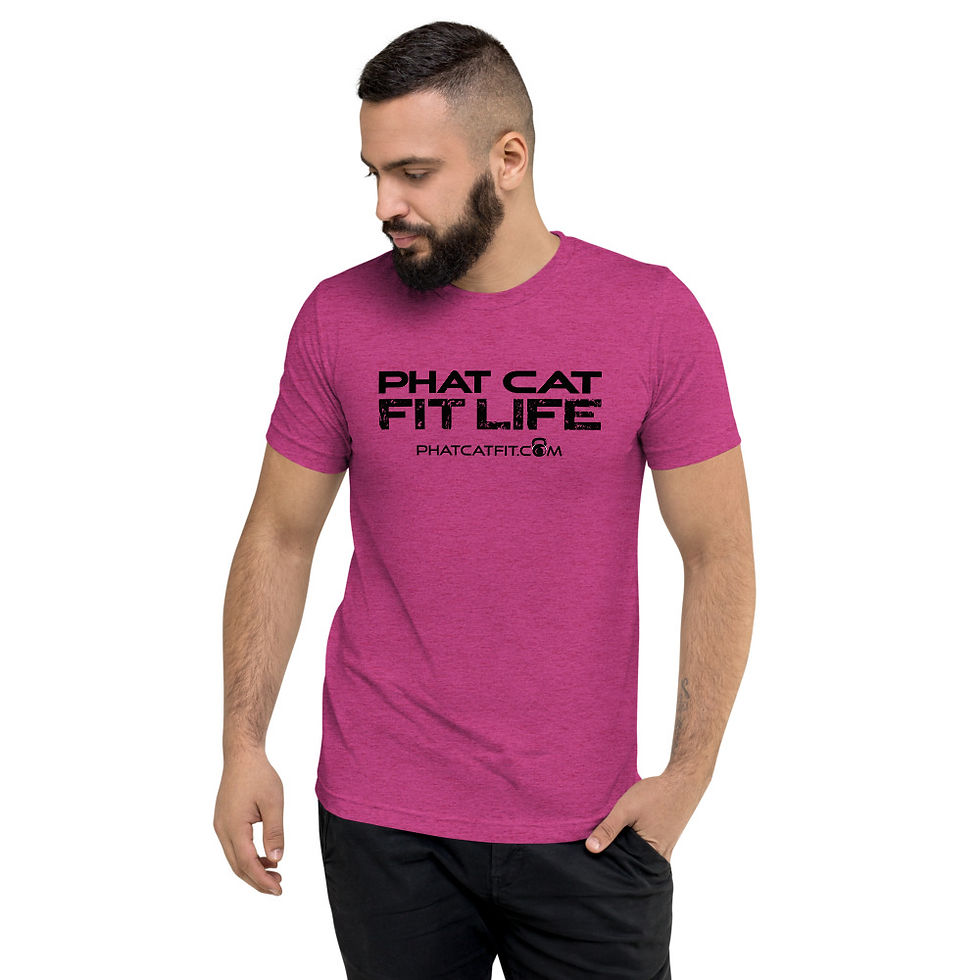 Thumbnail: Bella + Canvas Tri-Blend Short Sleeve T-shirt with Black Logo