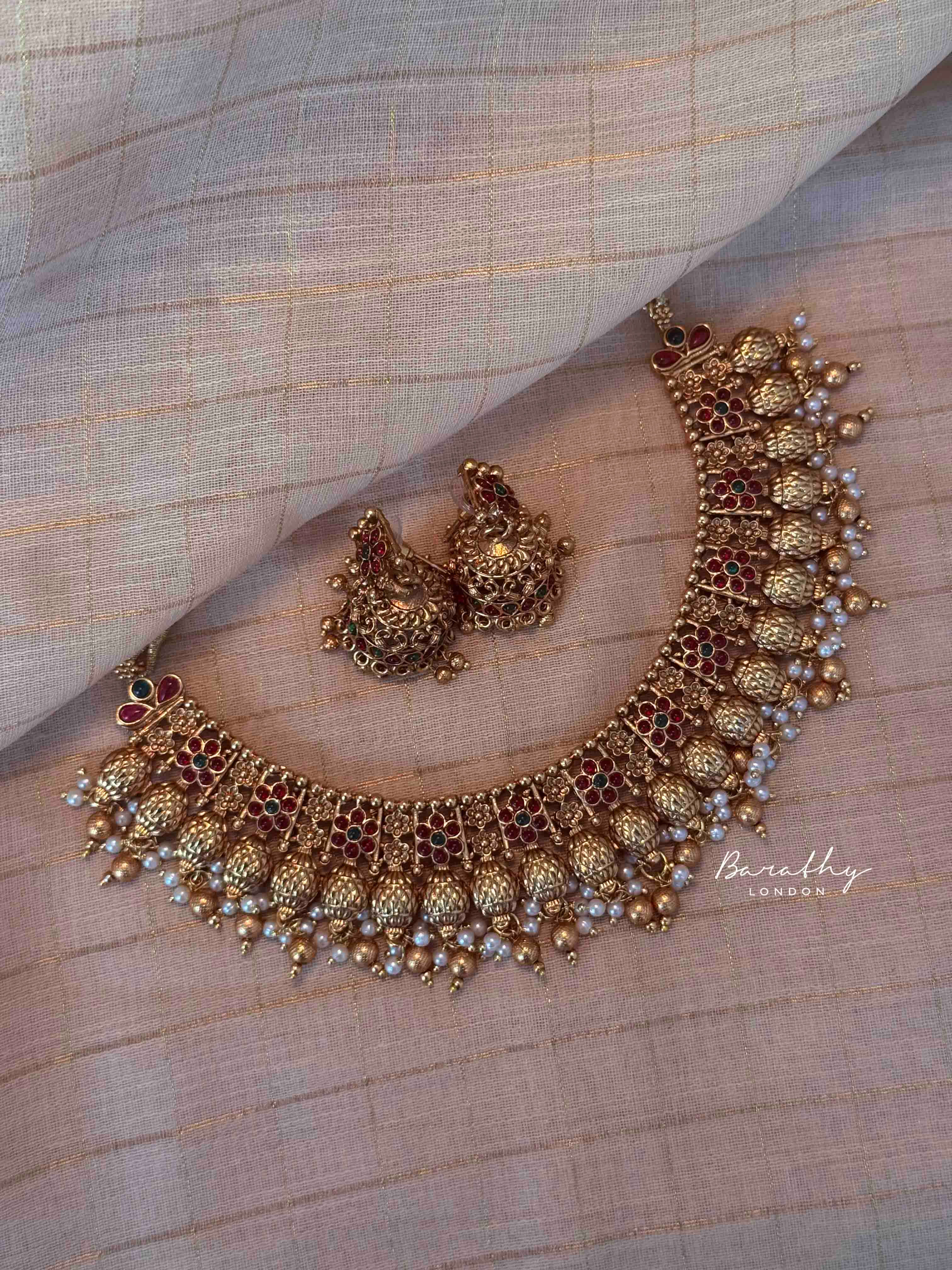 Royal Green, Red and Gold Set